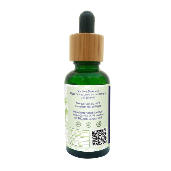 Broad Spectrum Hemp Oil Tincture 500mg - The Farmacy