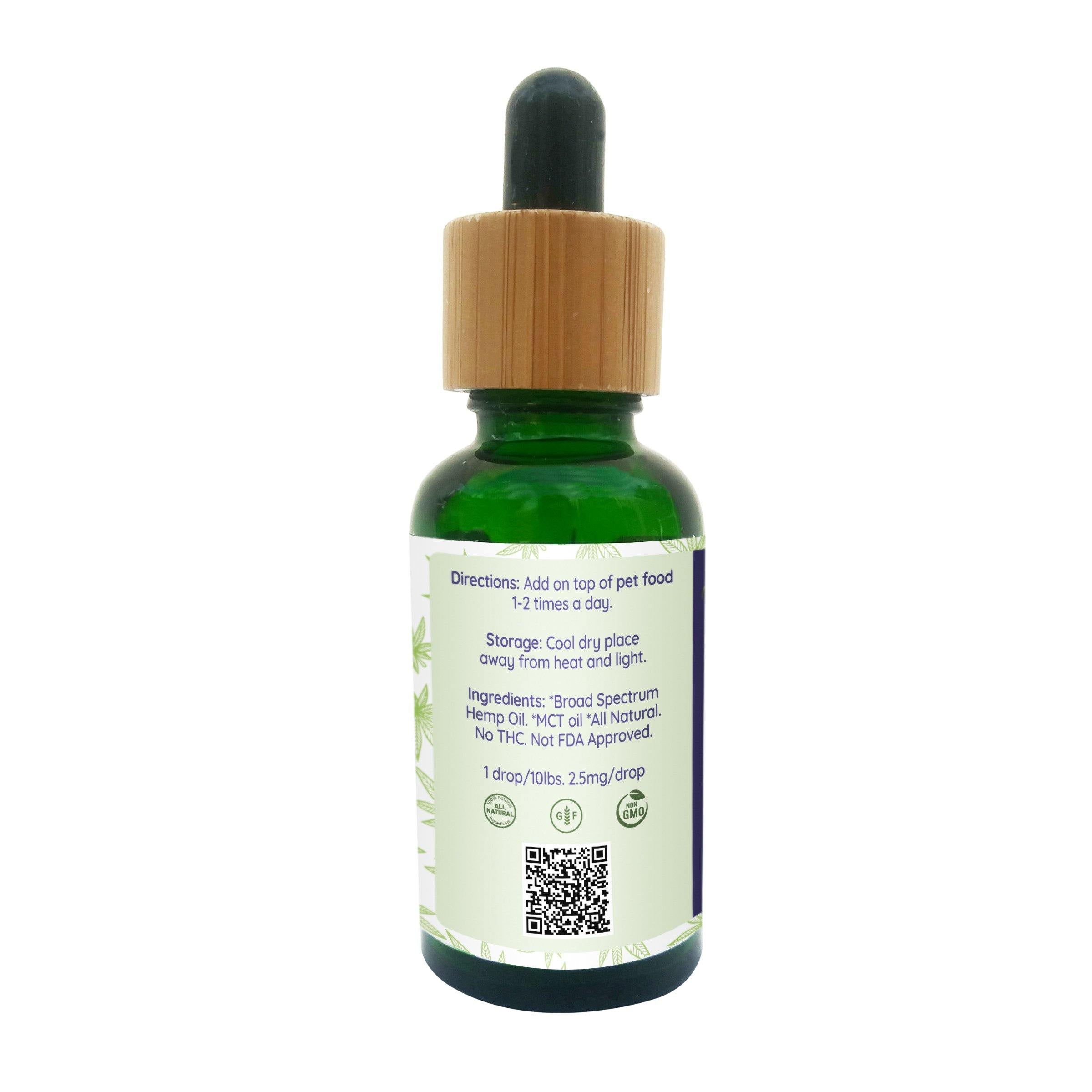 Broad Spectrum Hemp Oil For Pets-1500mg - The Farmacy