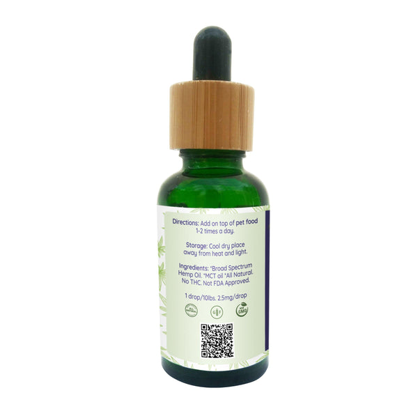 Broad Spectrum Hemp Oil For Pets-1500mg - The Farmacy