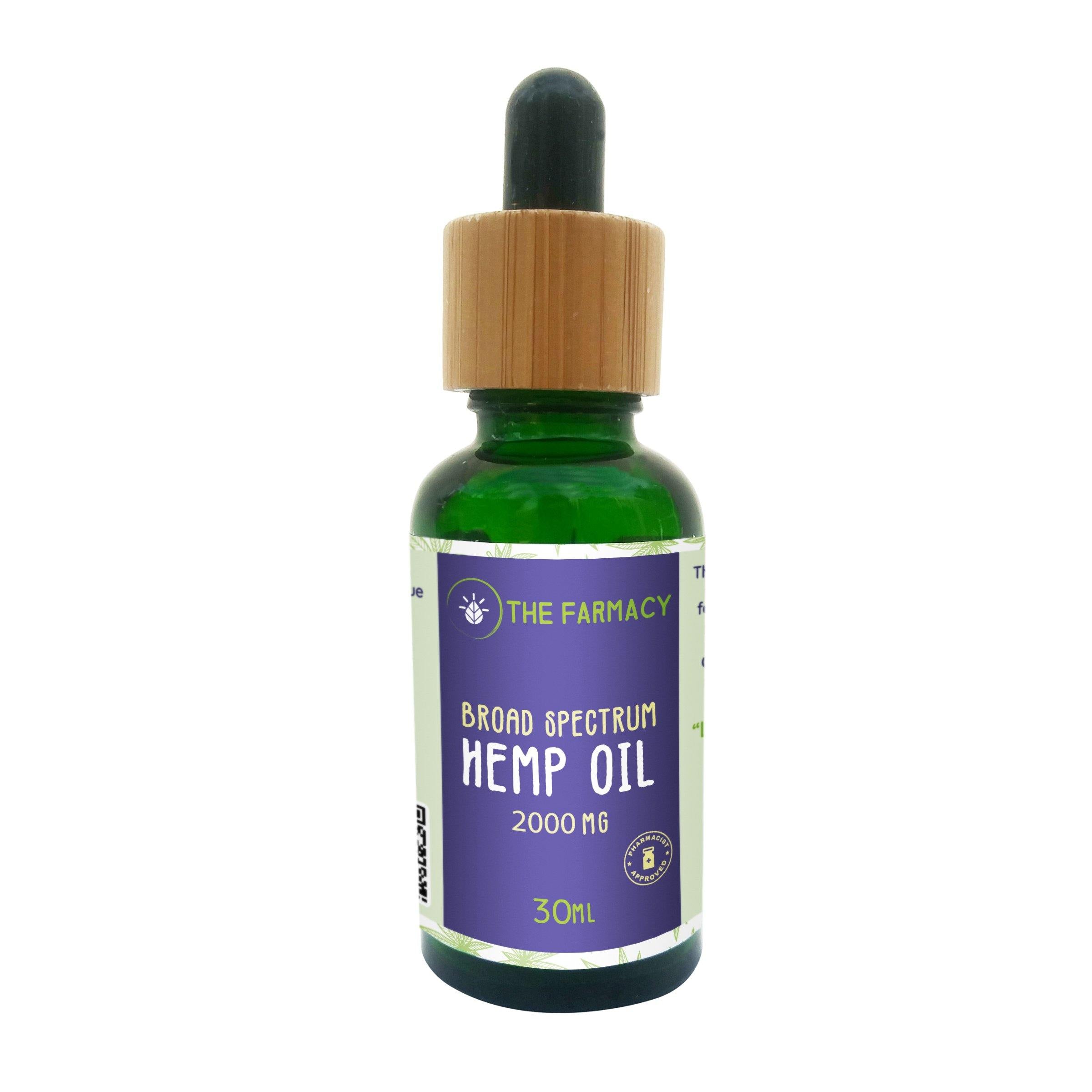 Broad Spectrum Hemp Oil Tincture 2000mg - The Farmacy