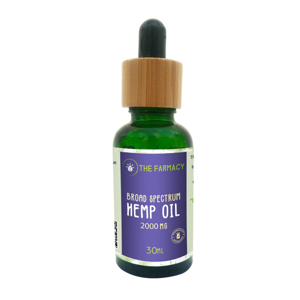 Broad Spectrum Hemp Oil Tincture 2000mg - The Farmacy