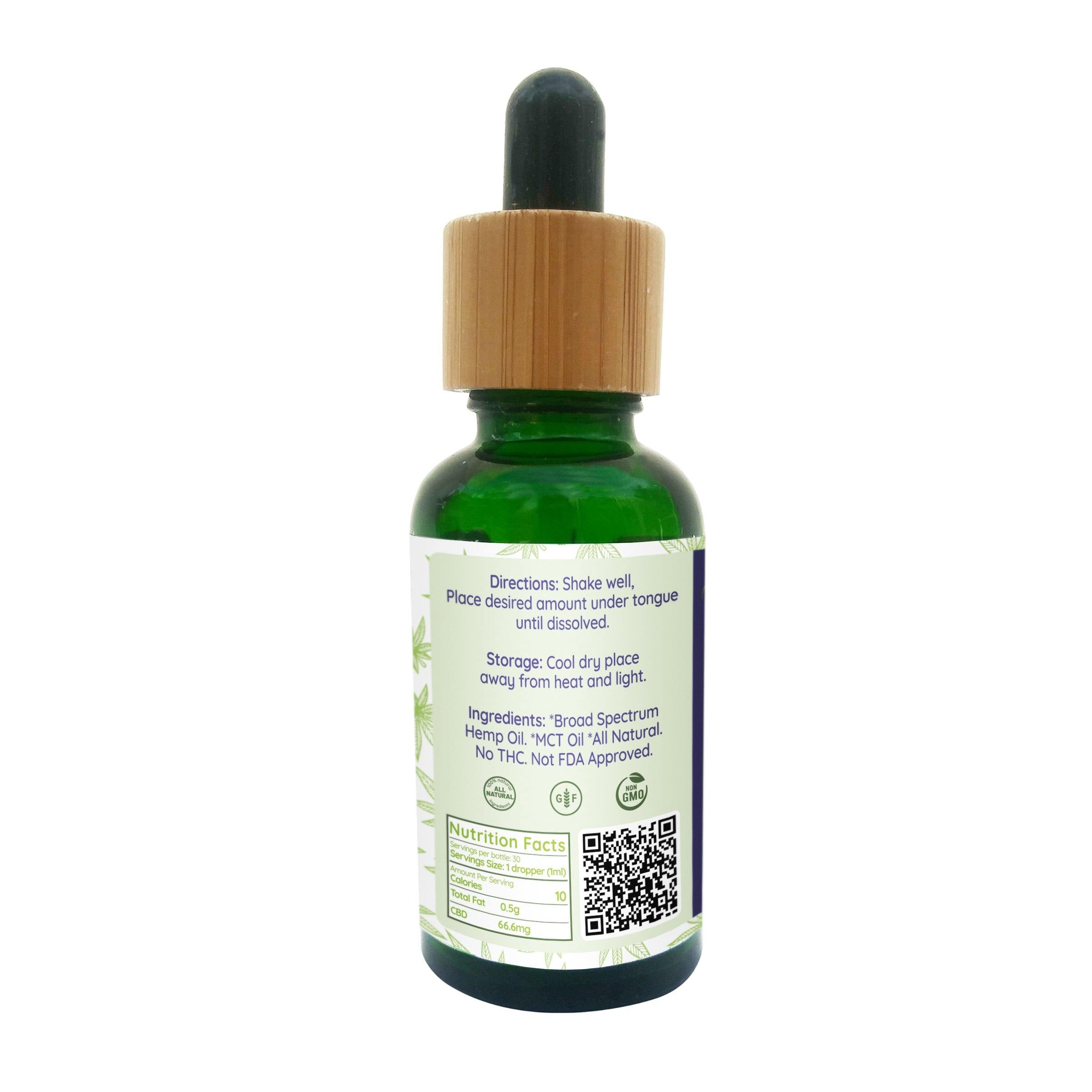Broad Spectrum Hemp Oil Tincture 2000mg - The Farmacy